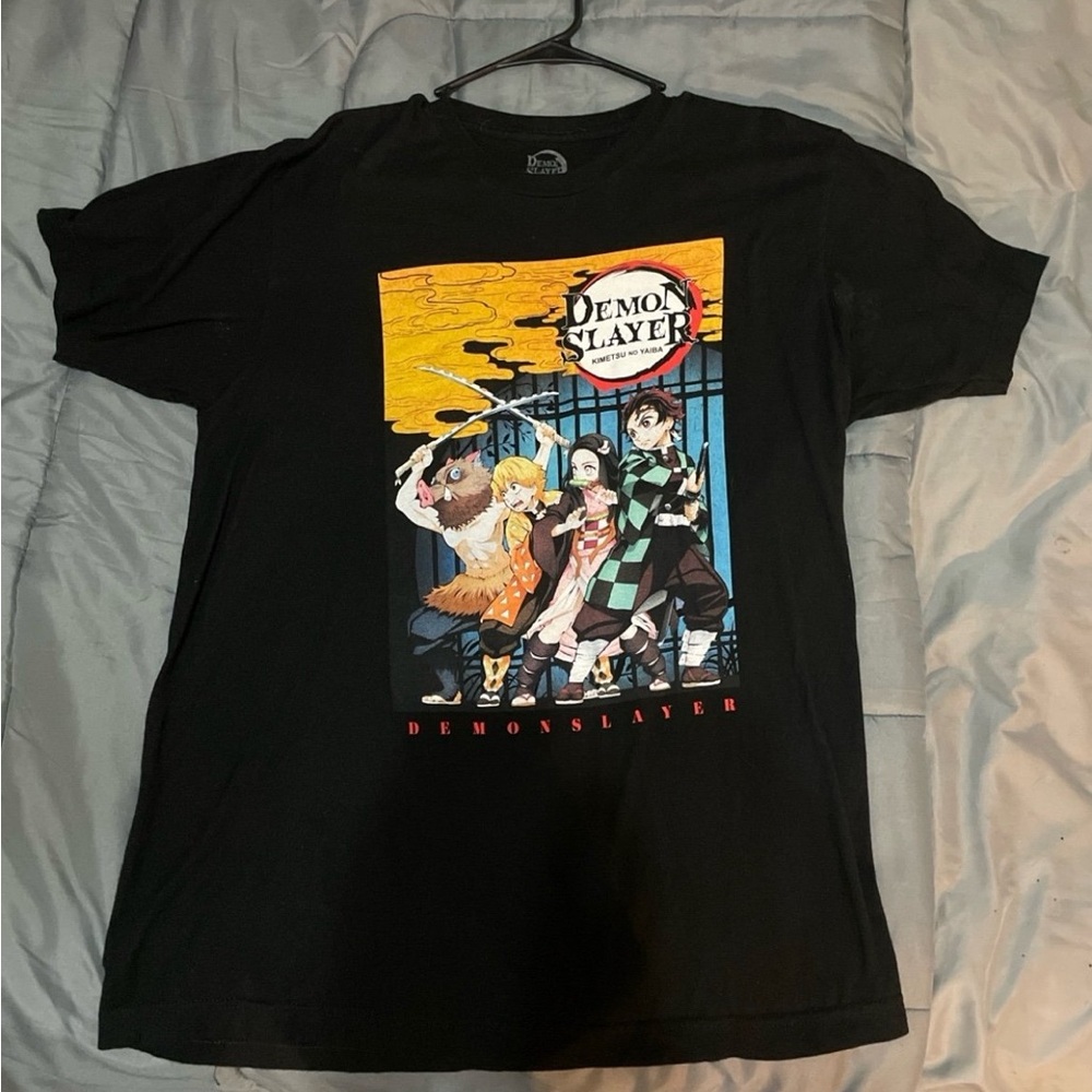 Demon Slayer/MHA/Naruto Black Graphic T-Shirt